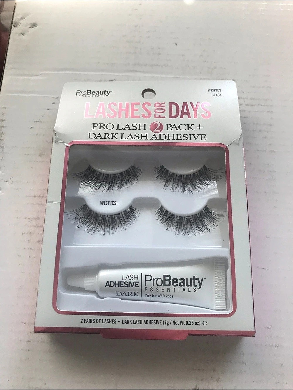 ProBeauty Essentials Lashes for Days Pro Lash 2 Pack + Dark Lash Adhesive Pro